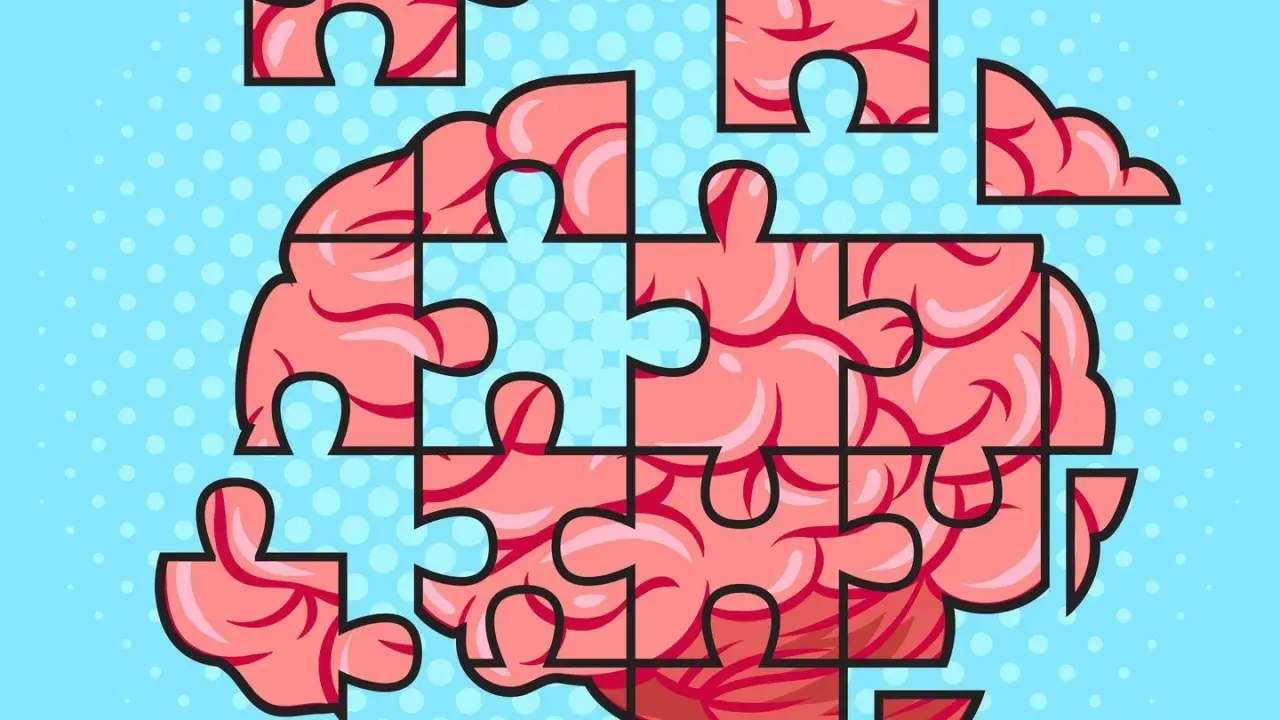 Ein Gehirn als Puzzle, das darauf hinweist, wer diagnostiziert ADHS.