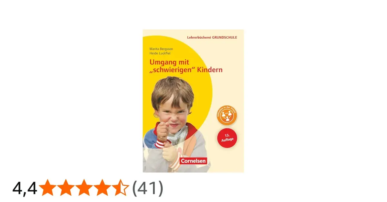 Buchcover: "Umgang mit „schwierigen“ Kindern" in der Grundschule. Ein Junge schaut grimmig.