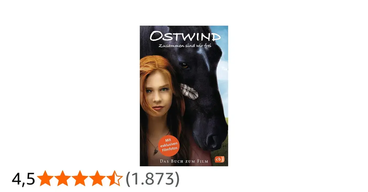 Das Buch "Ostwind - Zusammen sind wir frei" mit einem Mädchen und einem Pferd. Die Autorin hat eine wundervolle Geschichte geschrieben.