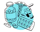 Medikamente für ADHS, wie Pillen und Kapseln, sind abgebildet. Mögliche ADHS Medikamente Nebenwirkungen sind ein Thema.