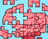 Ein Gehirn als Puzzle, das darauf hinweist, wer diagnostiziert ADHS.