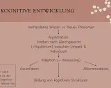 Piagets Theorie der kognitiven Entwicklung: Äquilibration als Streben nach Gleichgewicht, das durch Assimilation und Akkommodation zur Bildung neuer Strukturen führt.