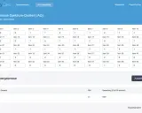 Online-Formular für einen Autismus-Selbsttest bei Kindern, das den Autismus-Spektrum-Quotienten (AQ) für Jugendliche erfasst.