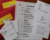 Schreibzeit-Übung mit Sergei. DaZ-Angebote und Schreibübungen sind auf dem Arbeitsblatt.