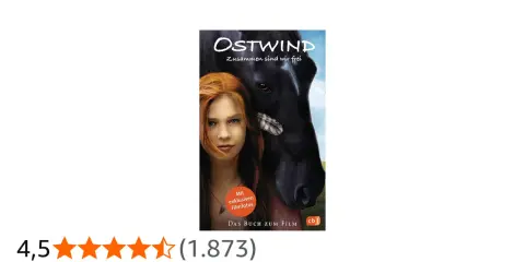 Das Buch "Ostwind - Zusammen sind wir frei" mit einem Mädchen und einem Pferd. Die Autorin hat eine wundervolle Geschichte geschrieben.