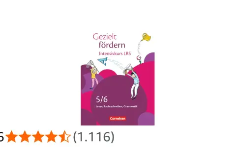 Buchcover für LRS-Diagnostik Grundschule: Kinder lernen Lesen, Schreiben, Grammatik. Gezielte Förderung für Klasse 5/6.