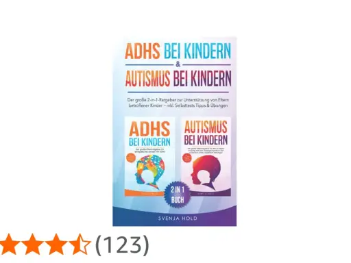 Ratgeber "ADHS & Autismus bei Kindern" mit Tipps zur **ADHS Therapie Kinder**. Enthält 2-in-1 Buch mit Übungen.