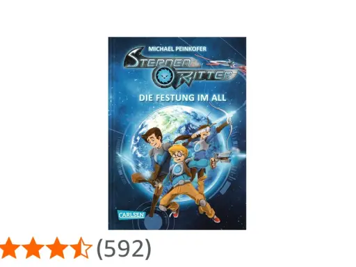 Drei junge Helden, wie aus Sammy Warrior Cats, kämpfen vor der Erde im Weltall.