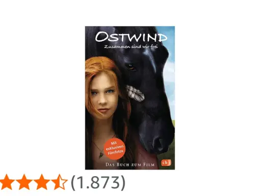 Das Buch "Ostwind - Zusammen sind wir frei" mit einem Mädchen und einem Pferd. Die Autorin hat eine wundervolle Geschichte geschrieben.