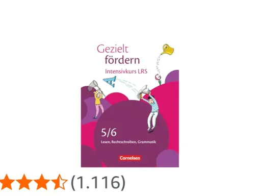 Buchcover für LRS-Diagnostik Grundschule: Kinder lernen Lesen, Schreiben, Grammatik. Gezielte Förderung für Klasse 5/6.