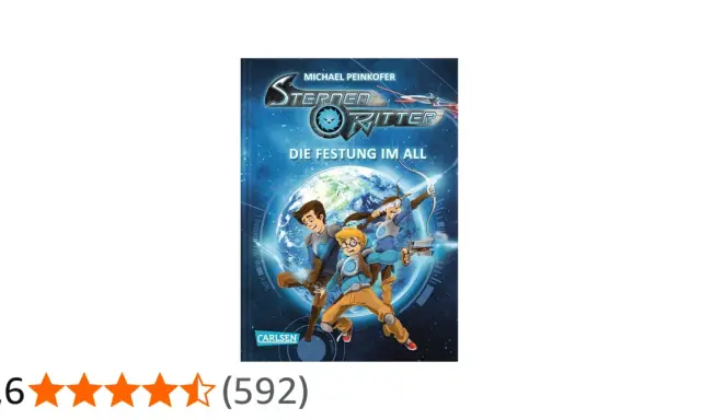 Drei junge Helden, wie aus Sammy Warrior Cats, kämpfen vor der Erde im Weltall.