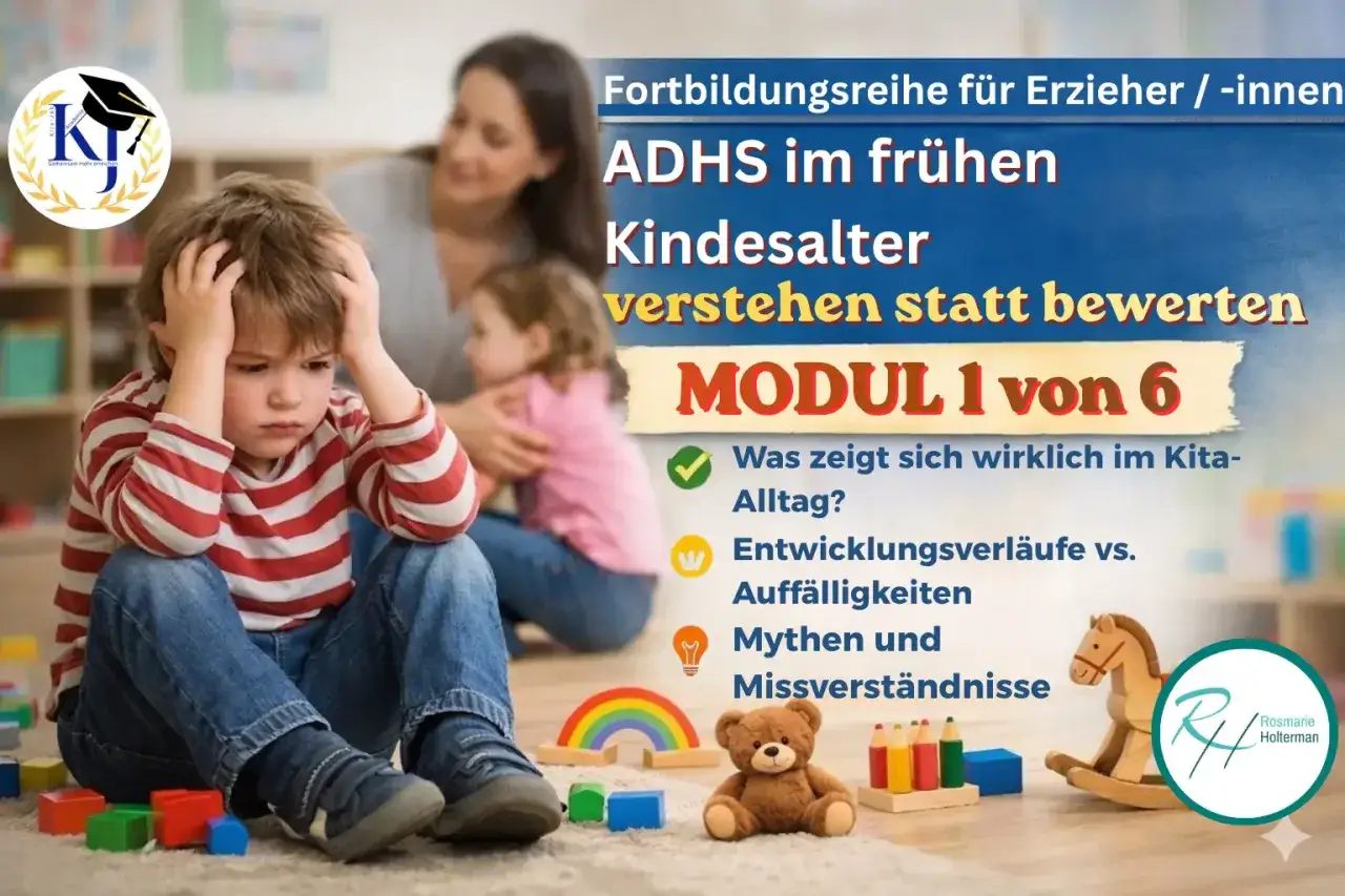 Ein kleinkind hyperaktiv wirkt &uuml;berfordert. Ein Kurs f&uuml;r Erzieher erkl&auml;rt ADHS im fr&uuml;hen Kindesalter.